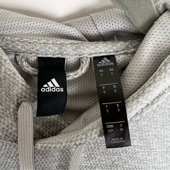 Adidas Men’s Climawarm Hoodie Sweatshirt Small Gray - Picture 5 of 7